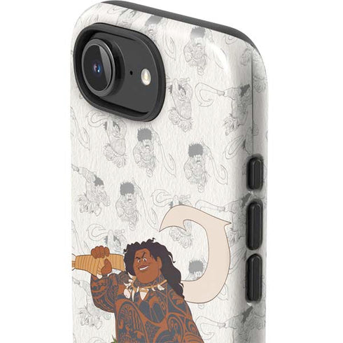 Disney Princess Moana Maui Pattern iPhone 16e Impact Case