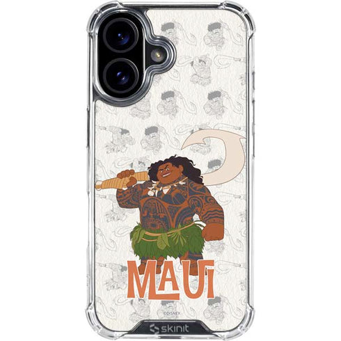 Disney Princess Moana Maui Pattern iPhone 17 Clear Case