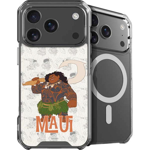 Disney Princess Moana Maui Pattern iPhone 18 Pro Max MagSafe Case