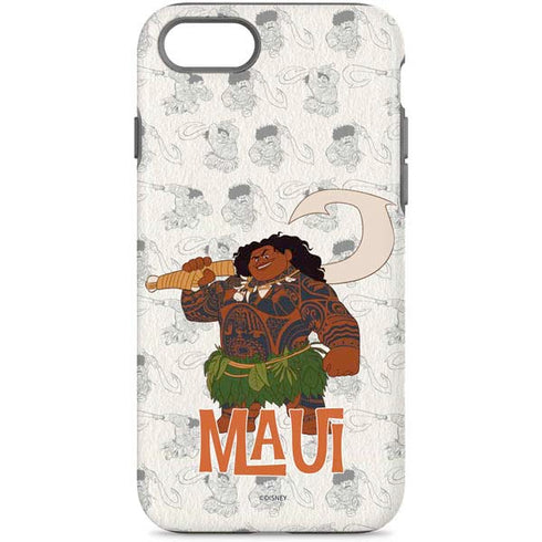 Disney Princess Moana Maui Pattern iPhone Cases