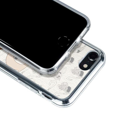 Disney Princess Moana Maui Pattern iPhone SE (2nd & 3rd Gen) Clear Case