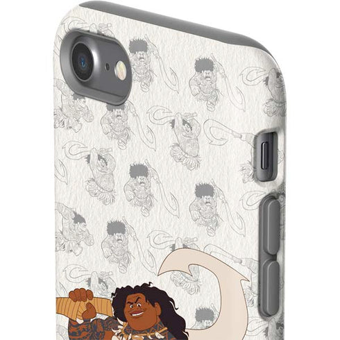 Disney Princess Moana Maui Pattern iPhone SE (2nd & 3rd Gen) Pro Case
