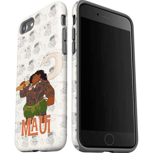 Disney Princess Moana Maui Pattern iPhone SE (2nd & 3rd Gen) Pro Case