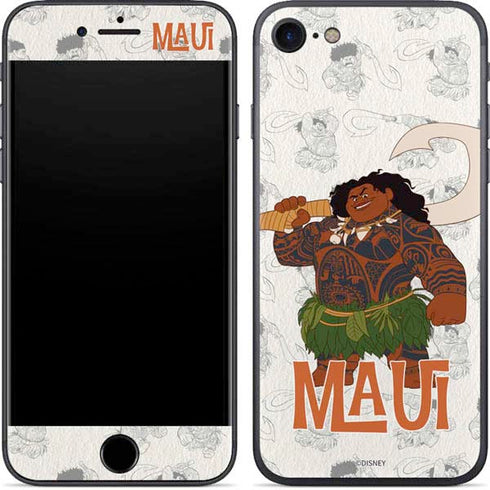 Disney Princess Moana Maui Pattern iPhone SE (2nd & 3rd Gen) Skin
