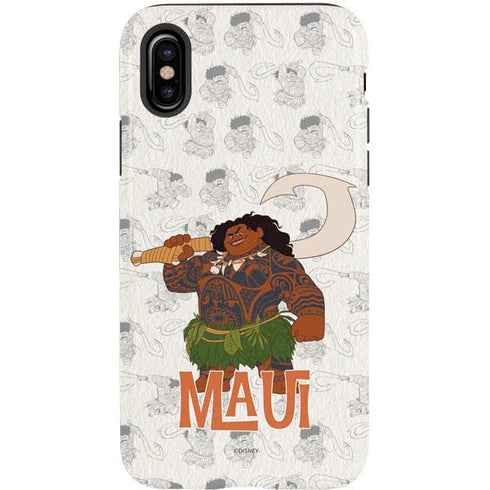 Disney Princess Moana Maui Pattern iPhone X Pro Case