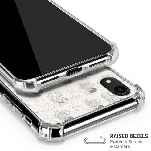 Disney Princess Moana Maui Pattern iPhone XR Clear Case
