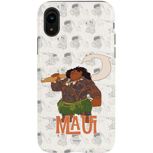 Disney Princess Moana Maui Pattern iPhone XR Pro Case