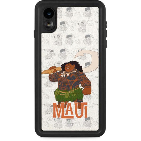 Disney Princess Moana Maui Pattern iPhone XR Waterproof Case
