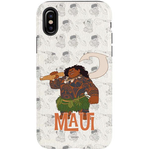 Disney Princess Moana Maui Pattern iPhone XS Pro Case