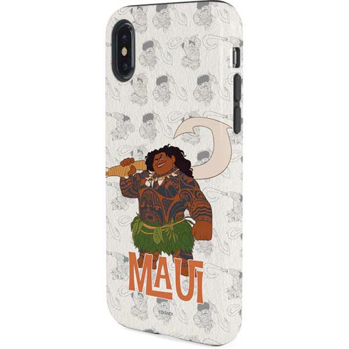 Disney Princess Moana Maui Pattern iPhone XS Pro Case