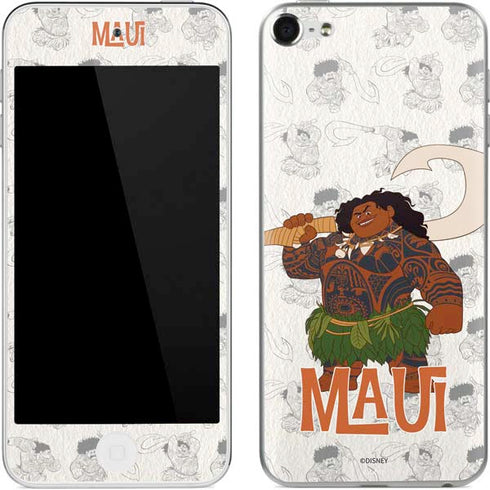 Disney Princess Moana Maui Pattern Apple iPod Skin