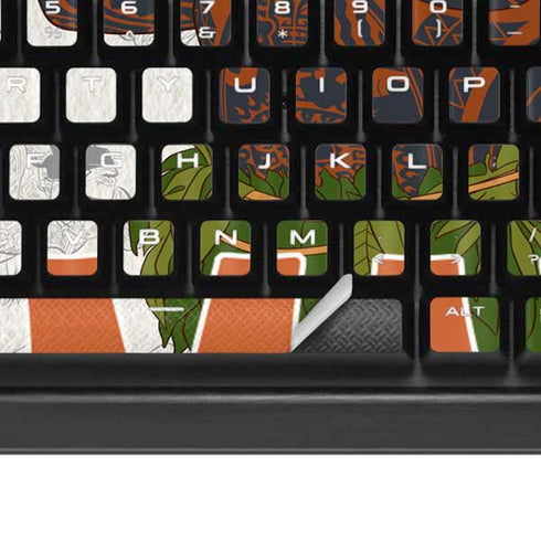 Disney Princess Moana Maui Pattern K95 RGB PLATINUM Mechanical Gaming Keyboard Skin