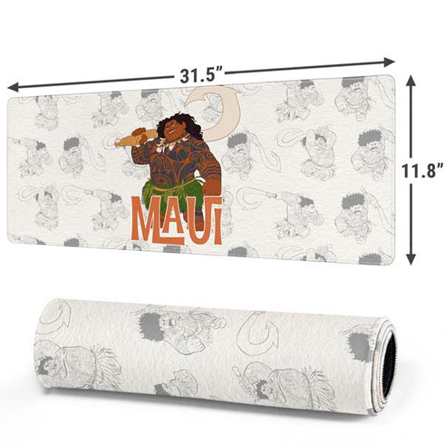 Disney Princess Moana Maui Pattern Gaming Mouse Pad