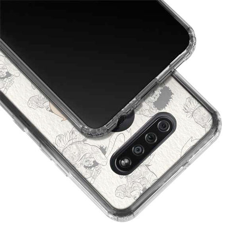 Disney Princess Moana Maui Pattern LG K51/Q51 Clear Case