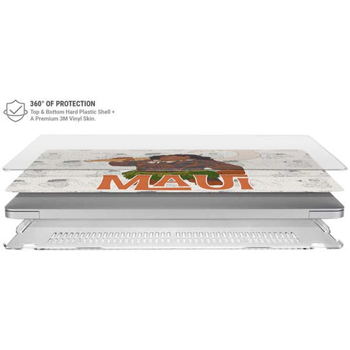 Disney Princess Moana Maui Pattern MacBook Air 15in (2023-2025) Case plus Skin