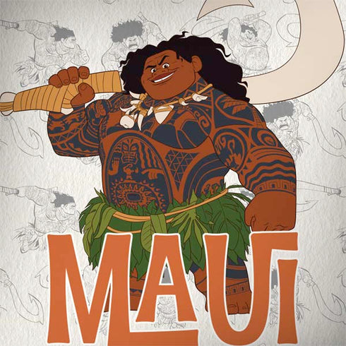 Disney Princess Moana Maui Pattern MacBook Skins