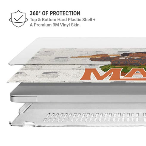 Disney Princess Moana Maui Pattern MacBook Pro 15in (2016-19) Case plus Skin