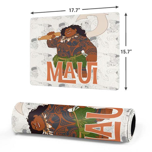 Disney Princess Moana Maui Pattern Gaming Mouse Pad