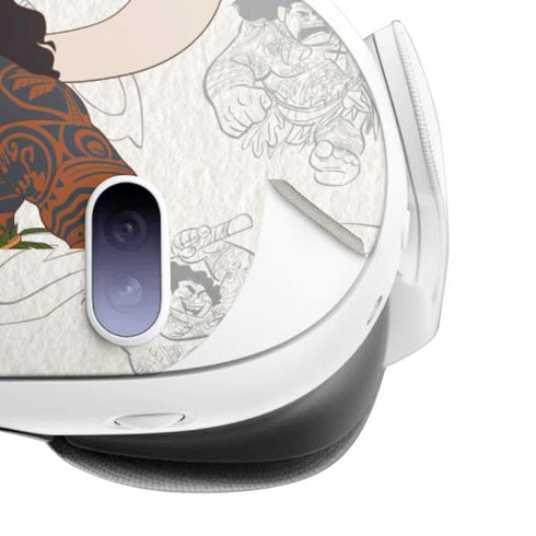 Disney Princess Moana Maui Pattern Meta Quest 3 Skin