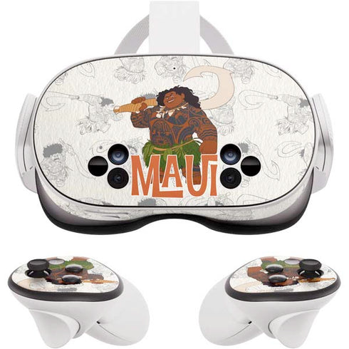 Disney Princess Moana Maui Pattern Meta Quest 3S Skin