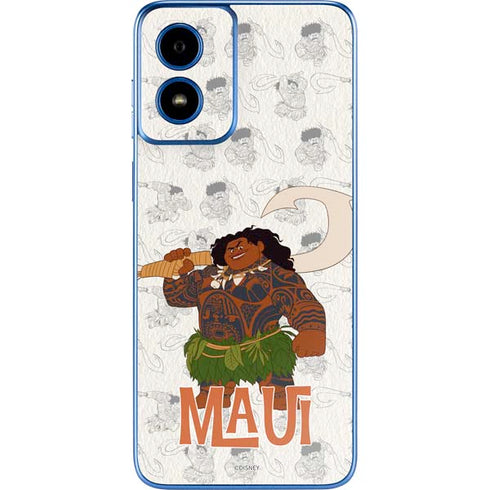 Disney Princess Moana Maui Pattern Moto G Play 4G (2024) Skin