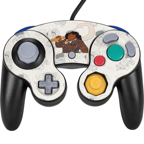 Disney Princess Moana Maui Pattern Nintendo GameCube Controller Skin