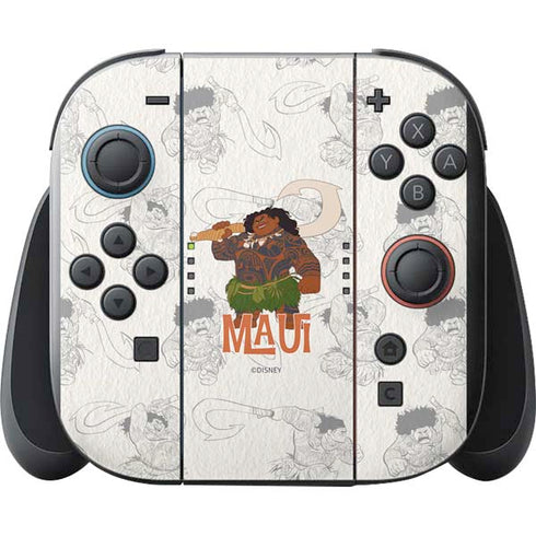 Disney Princess Moana Maui Pattern Nintendo Switch 2 (2025) with Joy-Con Skin