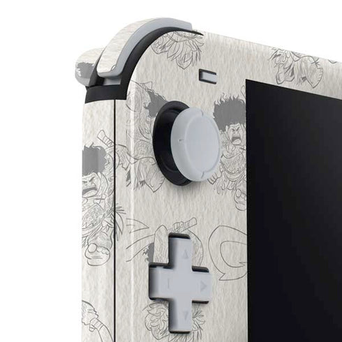 Disney Princess Moana Maui Pattern Nintendo Switch Lite Skin