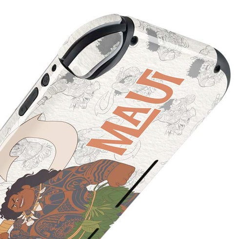 Disney Princess Moana Maui Pattern Nintendo Switch Lite Skin