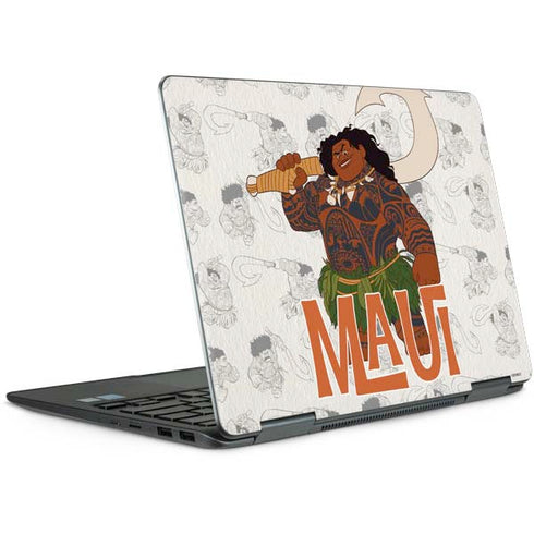 Disney Princess Moana Maui Pattern Notebook 9 Pro 13in (2017) Skin