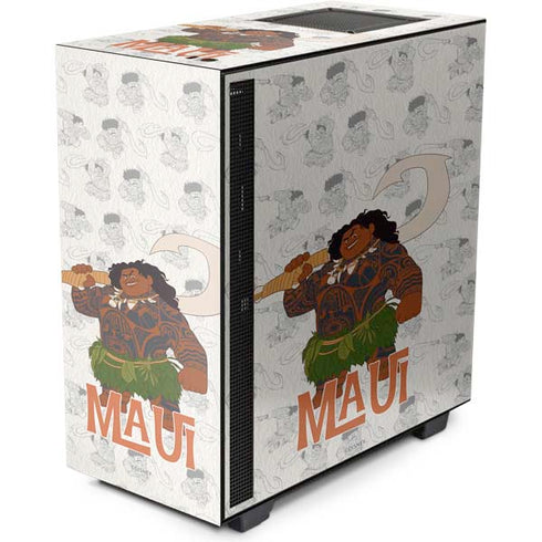Disney Princess Moana Maui Pattern NZXT H510 Compact ATX Mid-Tower Case Skin