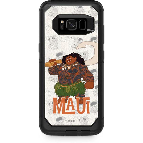 Disney Princess Moana Maui Pattern Otterbox Commuter Galaxy Skin