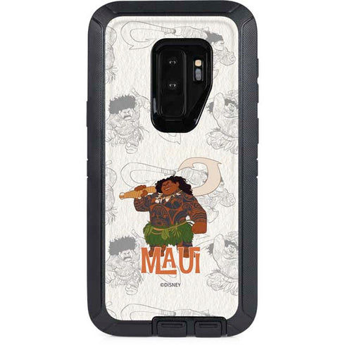 Disney Princess Moana Maui Pattern Otterbox Defender Galaxy Skin