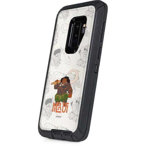 Disney Princess Moana Maui Pattern Otterbox Defender Galaxy Skin