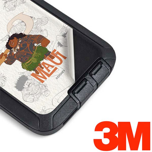 Disney Princess Moana Maui Pattern Otterbox Defender Galaxy Skin