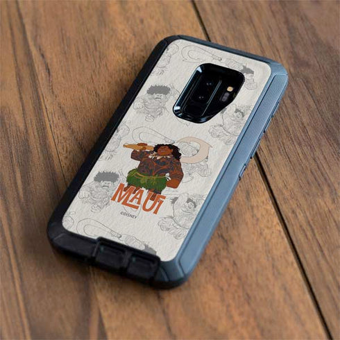 Disney Princess Moana Maui Pattern Otterbox Defender Galaxy Skin