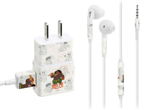 Disney Princess Moana Maui Pattern Phone Charger Skin
