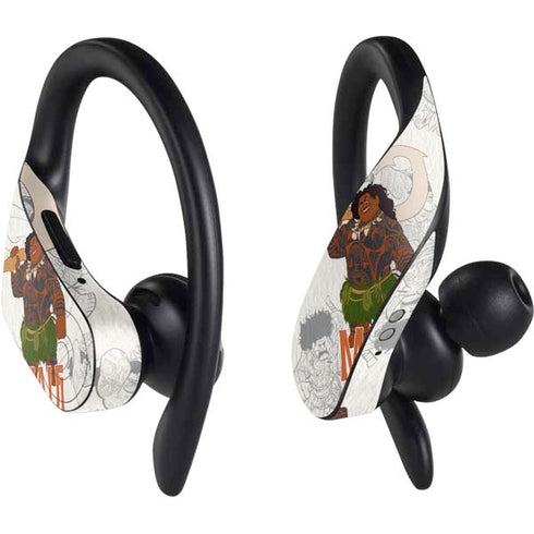 Disney Princess Moana Maui Pattern PowerBeats Pro Skin