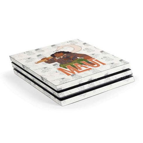 Disney Princess Moana Maui Pattern PS4 Pro Console Skin