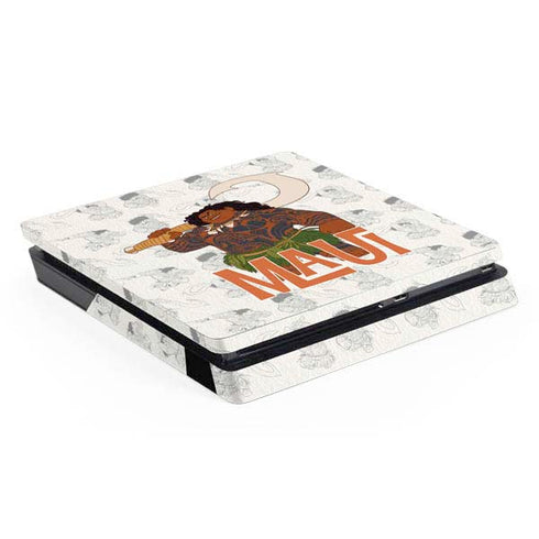 Disney Princess Moana Maui Pattern PS4 Slim Skin