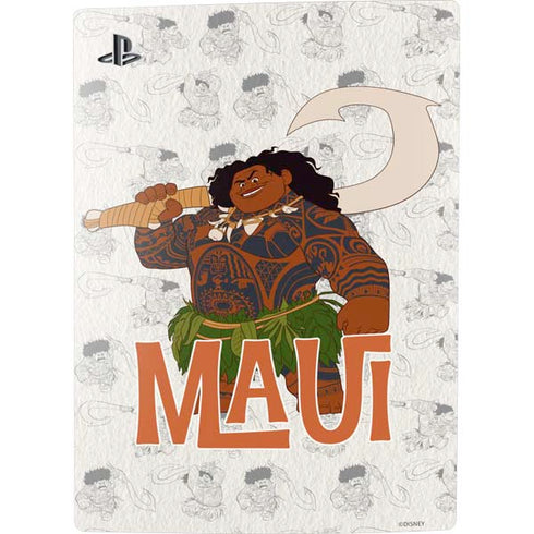 Disney Princess Moana Maui Pattern PS5 Digital Edition Console Skin