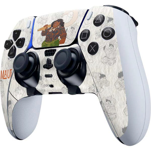 Disney Princess Moana Maui Pattern PS5 DualSense Edge Pro Controller Skin