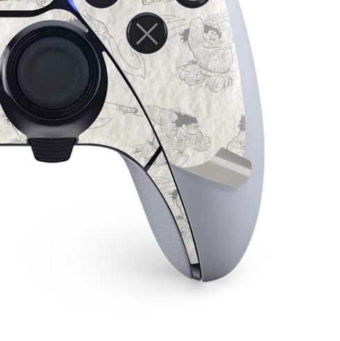 Disney Princess Moana Maui Pattern PS5 DualSense Edge Pro Controller Skin