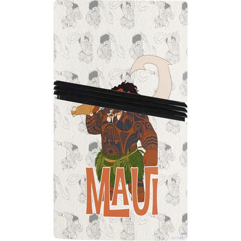 Disney Princess Moana Maui Pattern PS5 Pro Bundle Skin