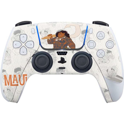 Disney Princess Moana Maui Pattern PS5 Pro Disk Bundle Skin