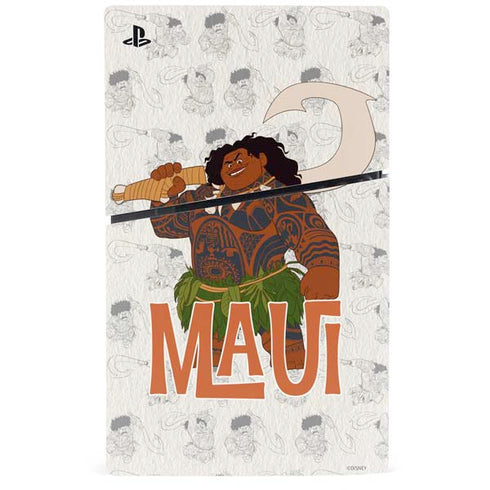 Disney Princess Moana Maui Pattern PS5 Slim Disk Bundle Skin