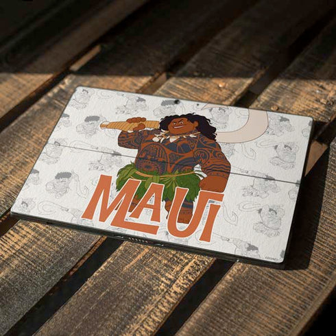 Disney Princess Moana Maui Pattern Surface Pro 7 Skin