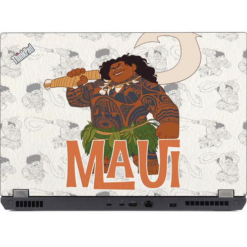 Disney Princess Moana Maui Pattern Lenovo ThinkPad Skin