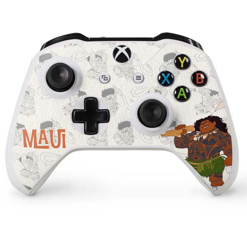 Disney Princess Moana Maui Pattern Xbox One X Controller Skin