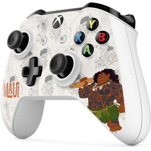 Disney Princess Moana Maui Pattern Xbox One X Controller Skin